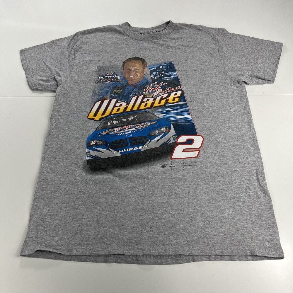 Vintage Winners Circle Rusty Wallace Last Call #2 Miller Lite T-shirt Size L